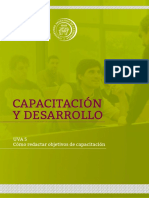 CyD - UVA5 - Como Redactar Objetivos de Capacitacion