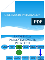 Objetivos de Investigacion - Maestria