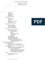 Systems Analysis & Design (Key-Points Structure)