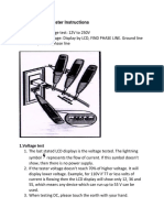 66-137 Voltage Tester Instructions