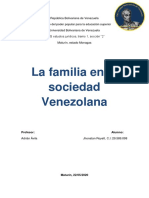 La Familia y La Sociedad Venezolana
