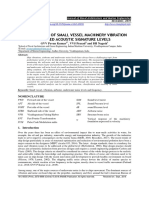 Measurement of Small Vessel Machinery Vibration Induced Acoustic Signature Levels