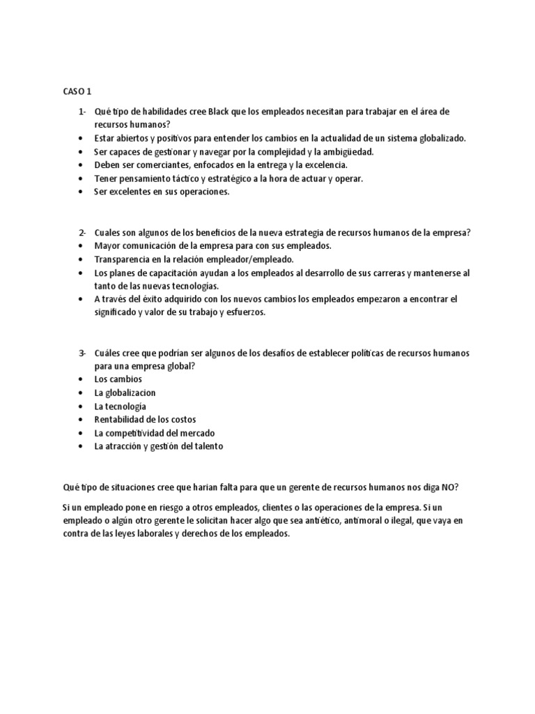 Caso 1 | PDF | Crecimiento personal y profesional | Negocios