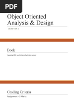 Object Oriented Analysis & Design