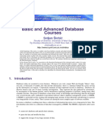 Basic and Advanced Database Courses: Srdjan Skrbi C
