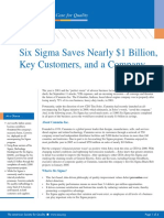 Six Sigma Saves Nearly $1 Billion at Cummins
