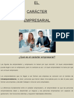 El Carc3a1cter Empresarial