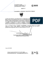 Politica Sistema de Gestion de Seguridad y Salud en elTrabajo DGSM