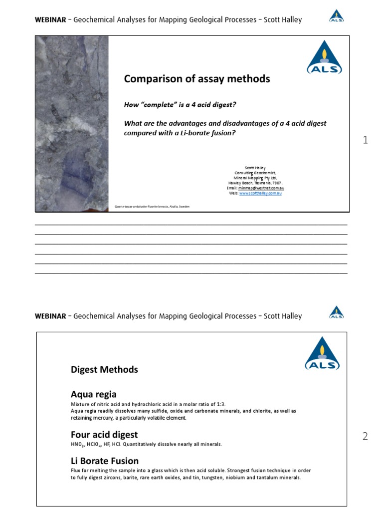 Geochemical Analysis Methods Explained | PDF | Geochemistry | Nitric Acid