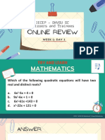 Week 1 Day 1 Online Review