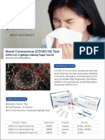 Easy To Use Fast Reaction: Novel Coronavirus (COVID-19) Test