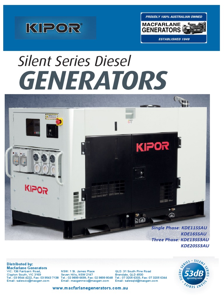 KIPOR KDE7000T DIESEL GENERATOR MANUAL PDF FREE DOWNLOAD visual data 3