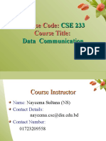 Course Code: Course Title:: CSE 233 Data Communication