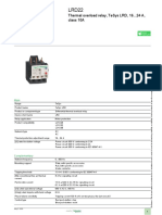 Product Data Sheet: Thermal Overload Relay, Tesys LRD, 16... 24 A, Class 10A