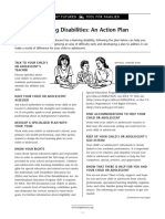 Learning Disabilities: An Action Plan: Bright Futures Tool For Families