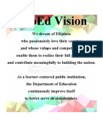 DepEd Vision and Mission for Filipino Learners