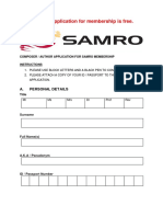 The Membership Application Form