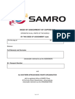 Deed of Assignment Form PDF