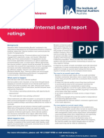 Factsheet: Internal Audit Report Ratings: Connect Support Advance