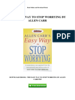 The Easy Way To Stop Worrying by Allen Carr: Read Online and Download Ebook