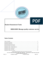 BSBCUS501 Student Assessment Tasks 20-10-16