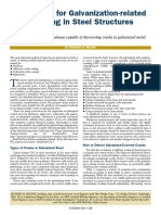 Inspecting For Galvanization-Related Cracking in Steel Structures