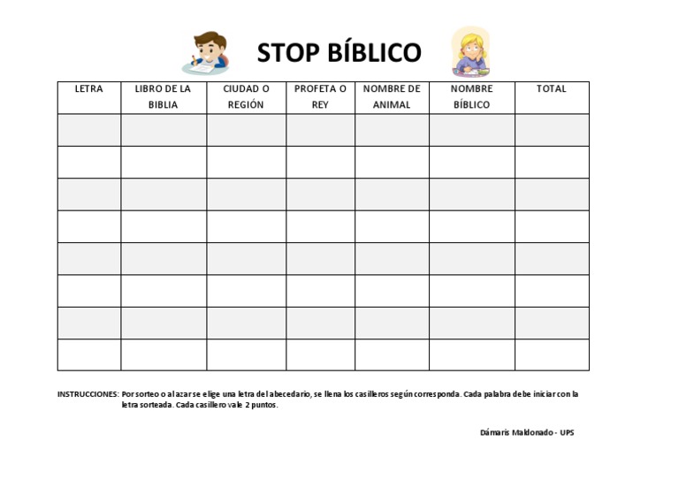 Stop Bíblico – Jogue com os amigos