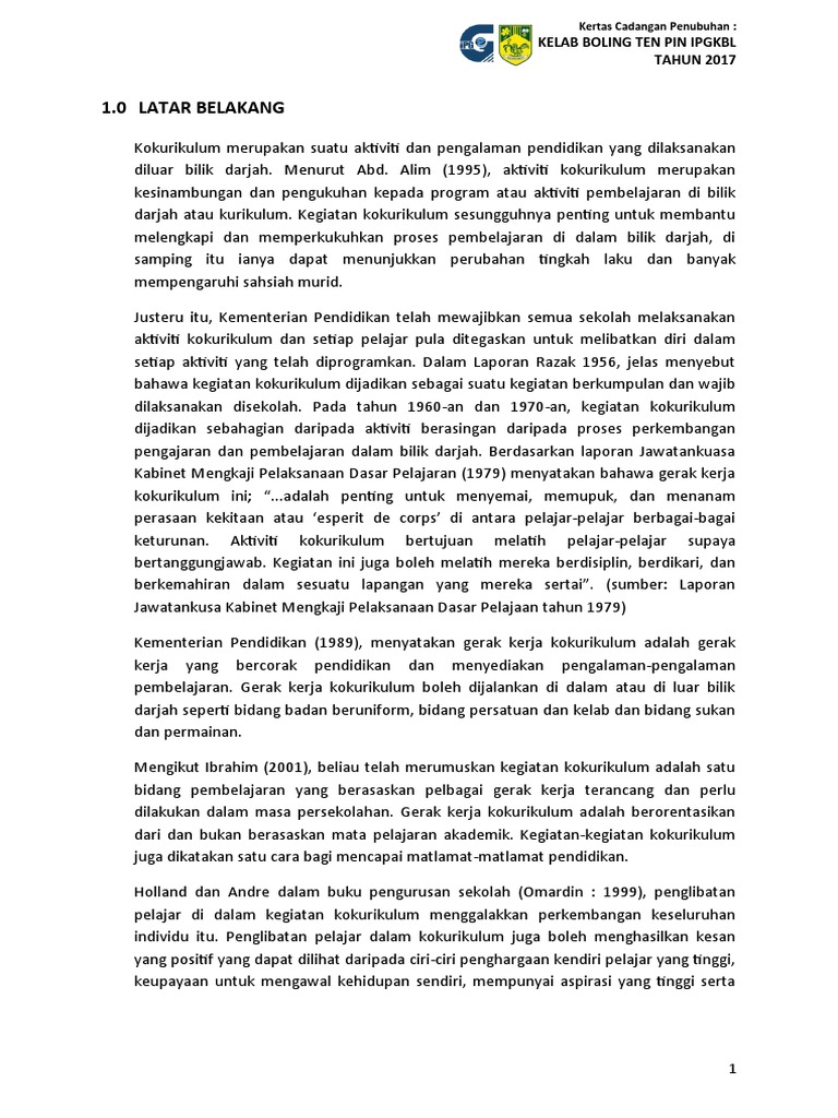 Kertas Kerja Persatuan 10pb Pdf