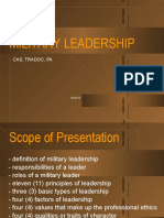 Military Leadership: Cas, Tradoc, Pa