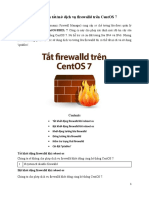 Hướng dẫn tắt - mở dịch vụ firewalld trên CentOS 7