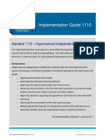 Implementation Guide 1110: Standard 1110 - Organizational Independence