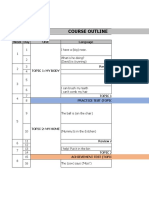 COURSE OUTLINE - CẦU VỒNG