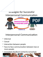 Strategies For Successful Interpersonal Communication