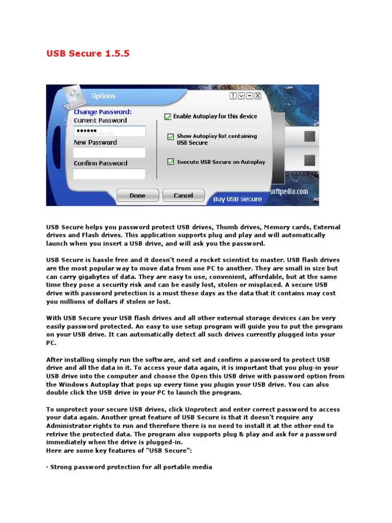 Password Protect USB Drives Easily | PDF | Technology & Engineering