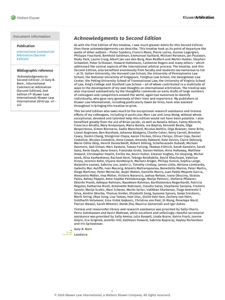 GARY BORN INTERNATIONAL COMMERCIAL ARBITRATION PDF FREE intelligence overview