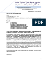 Carta #081-2020-Acreditación de Representantes para La Conformacion Del CSST
