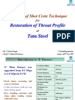 TATA Steel Shotcrete in F Furnace