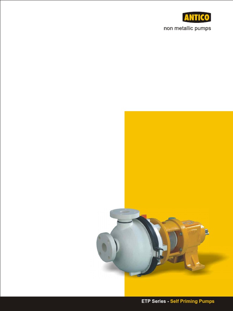 ETP Series - : Self Priming Pumps | PDF | Pump | Chemical Engineering