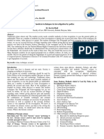 Use of Modern Techniques in Investigation by Police: International Journal of Advanced Educational Research