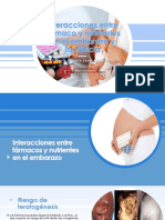 Interacciones Entre Fármaco y Nutrientes en El Embarazopdf PDF