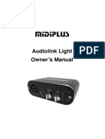 Audiolink Light Owner 'S Manual