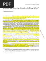 Sobre a autonomia do método biográfico.ferrarotti