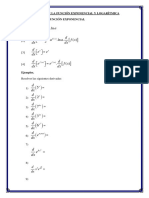 Derivada de Una Función Exponencial y Logaritmica PDF