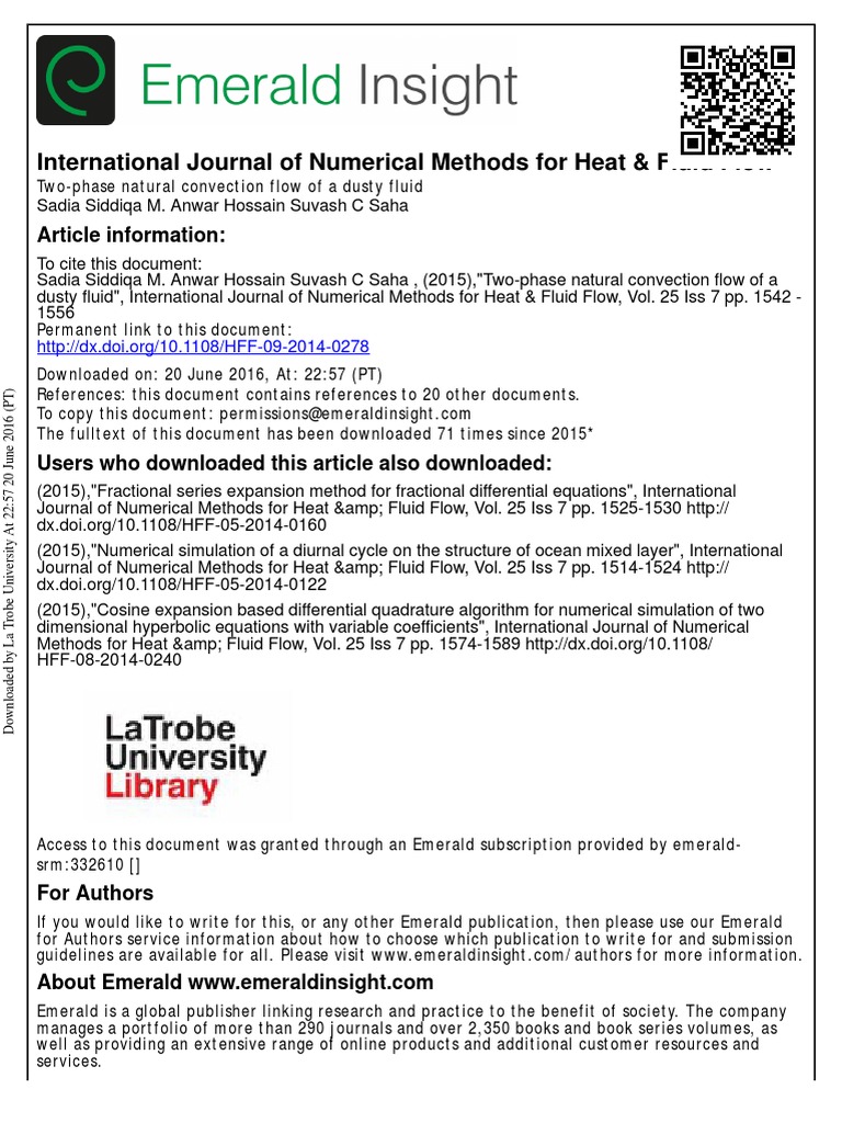 International journal of numerical methods for heat fluid flow pdf