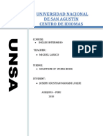 Universidad Nacional de San Agustín Centro de Idiomas: Course: Ingles Intermdio Teacher: Miguel Larico