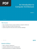 An Introduction To Computer Architecture: © 2019 Arm Limited