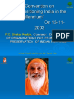 Convention On "Repositioning India in The New Millennium" On 13-11-2003