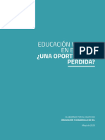 Educación Virtual Perú. Oportunidad Perdida