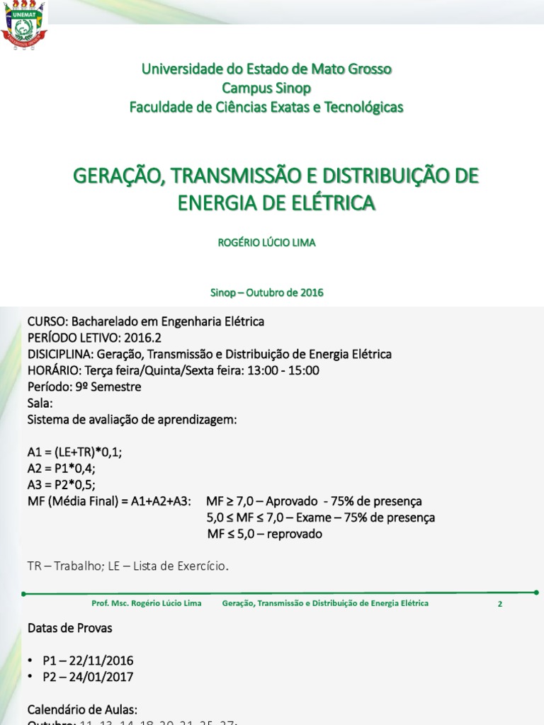 Geração Transmissão E Distribuição De Energia De Elétrica Pdf Pdf