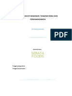 SISTEM HACCP MAKANAN - PANDUAN Seratafoods PDF